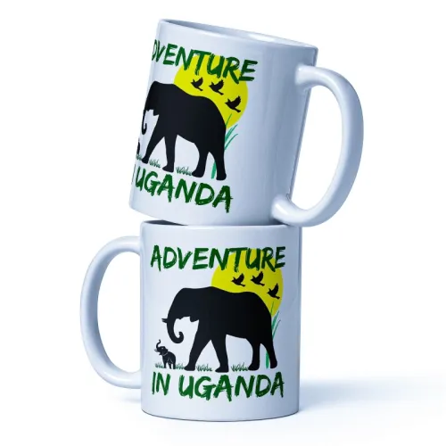 Adventure In Uganda White Ceramic Coffee Mug 11oz