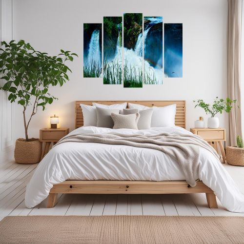 5 Panel Wall Art with Murchison Falls Photo