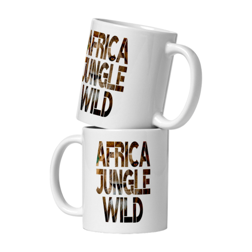 Africa Jungle Wild White Ceramic Coffee Mug 11oz
