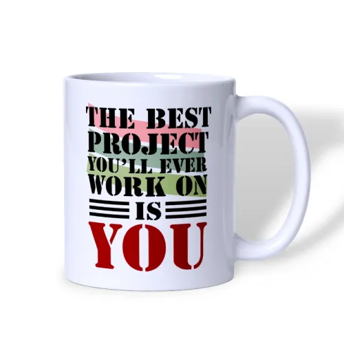 Best Project White Ceramic Coffee Mug 11oz